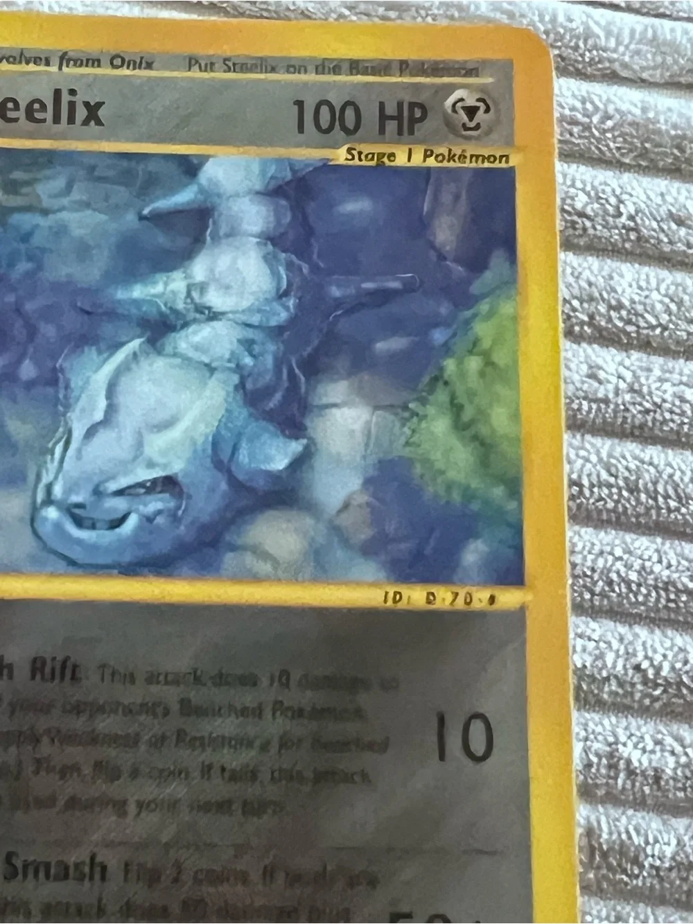 2002 RARE Aquapolis Steelix 15/147 NON Holo Pokémon Card